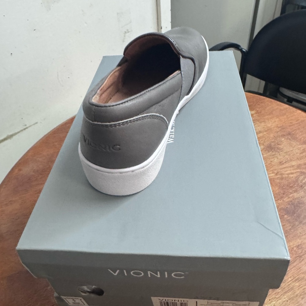 Vionic Charcoal Slip-On with White Sole - Picture 3 of 3